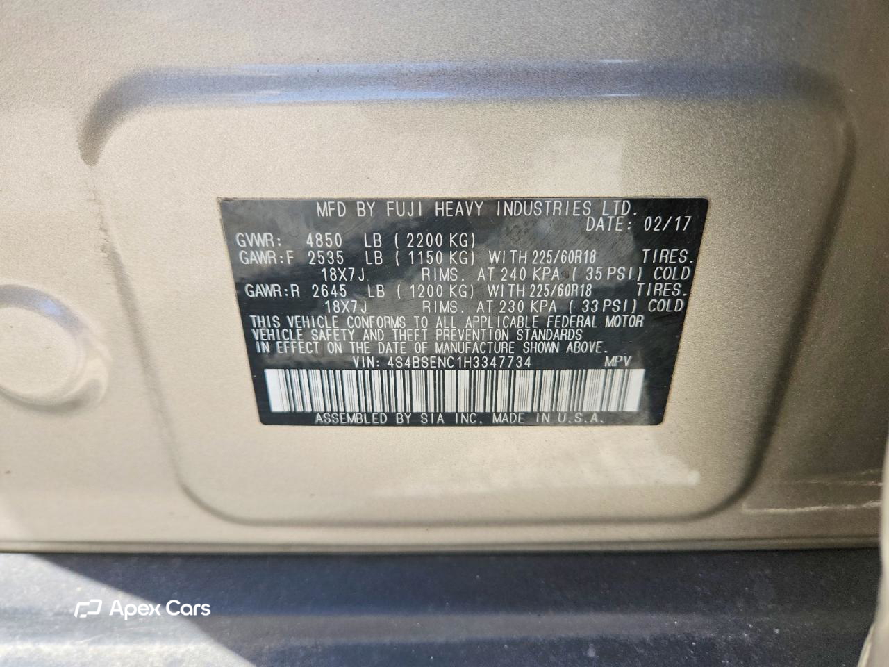 Subaru Outback 2017