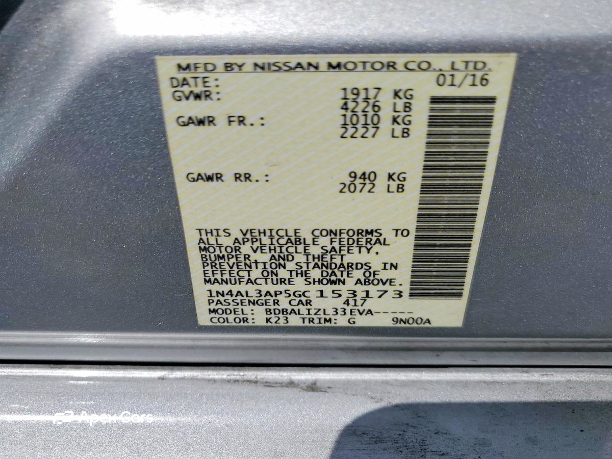 Nissan Altima 2016