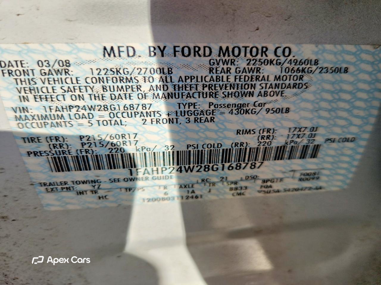Ford Taurus 2008