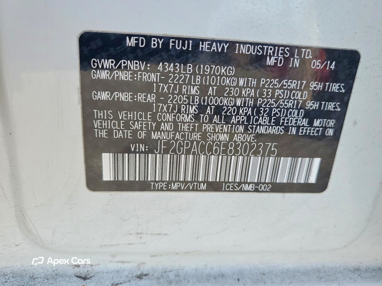Subaru XV 2014