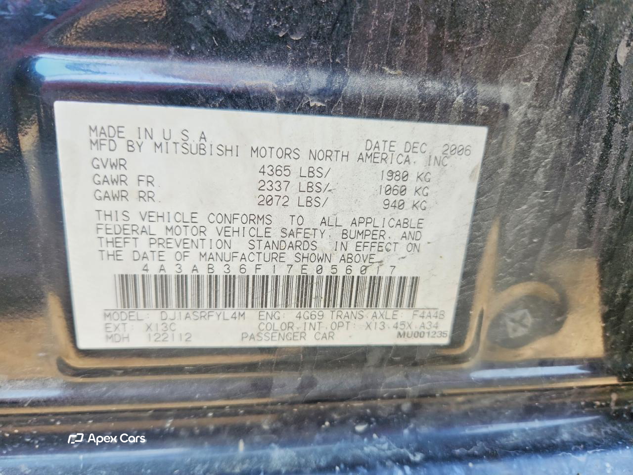 Mitsubishi Galant 2007