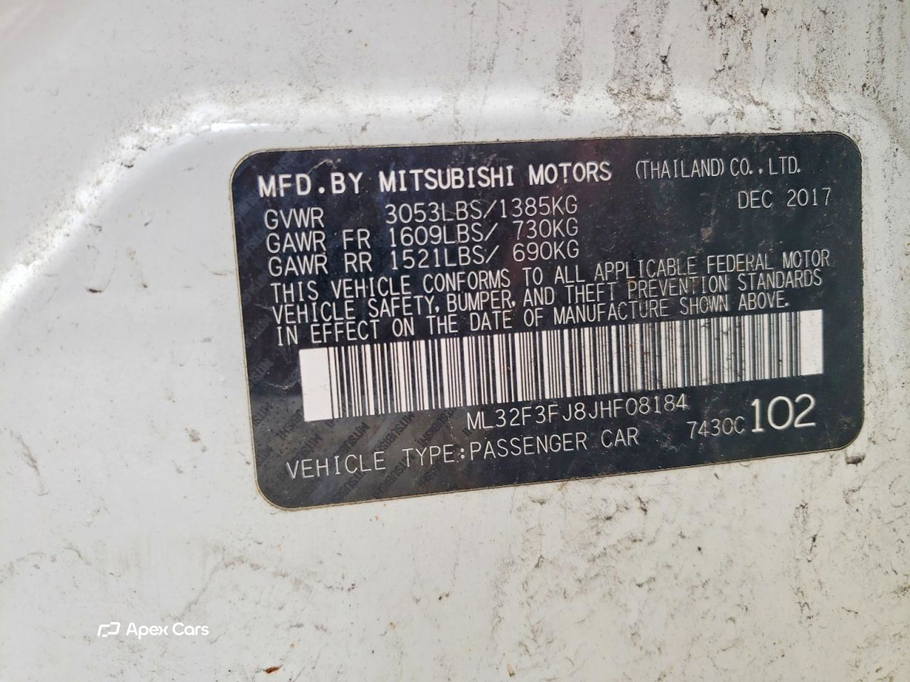 Mitsubishi Mirage 2018