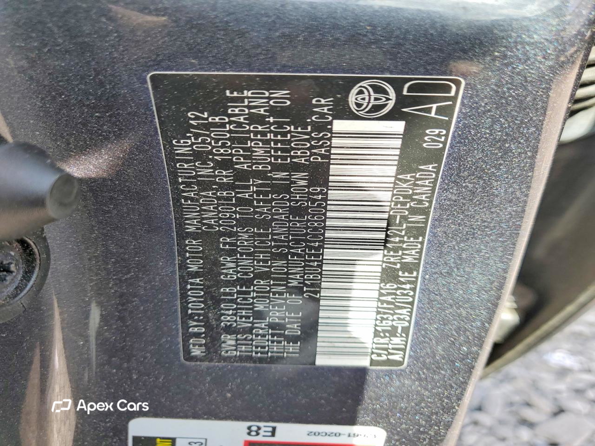 Toyota Corolla 2012