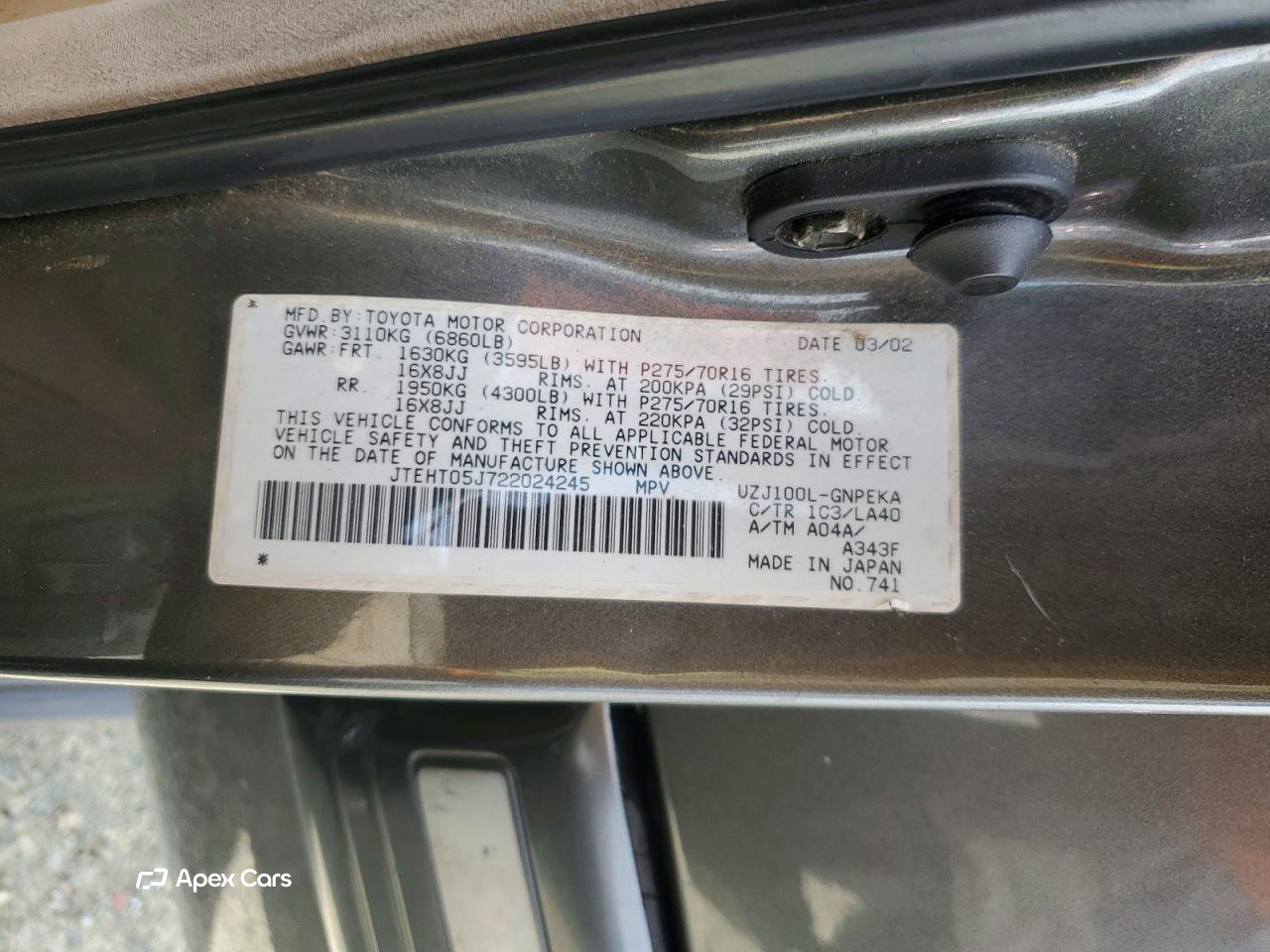 Toyota Land Cruiser 2002