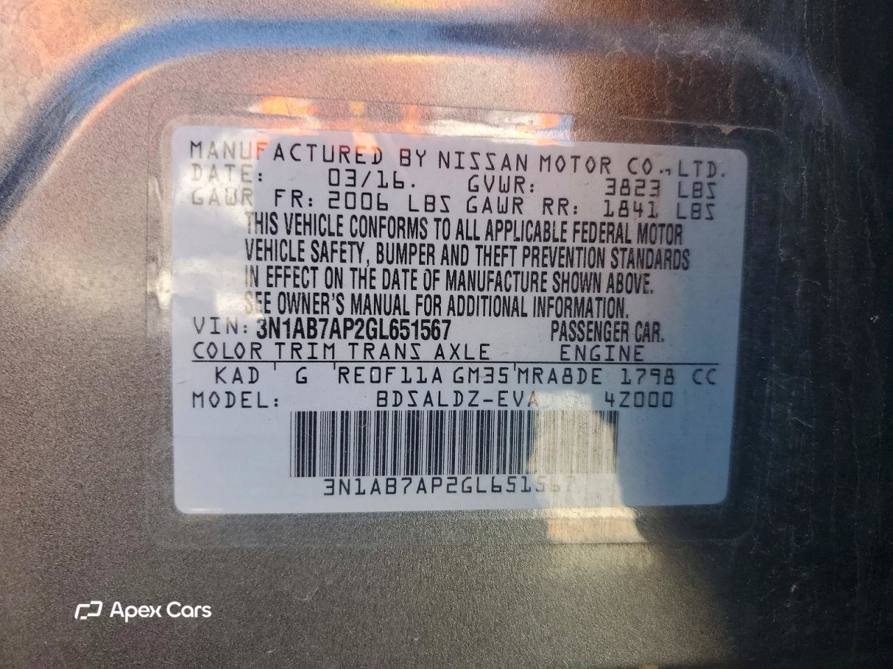 Nissan Sentra 2016