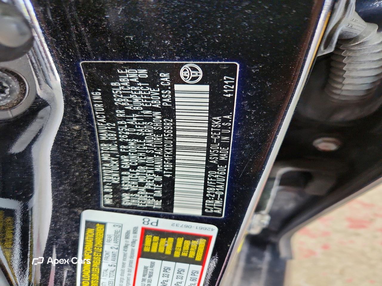 Toyota Camry 2012