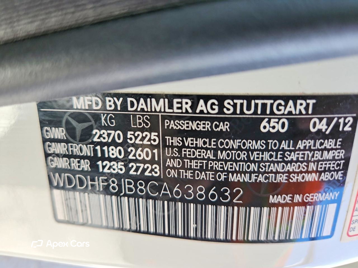 Mercedes-Benz E-klasse 2012