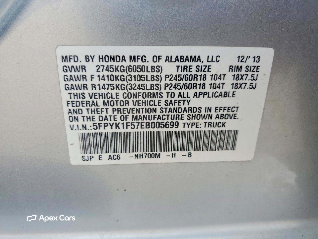 Honda Ridgeline 2014