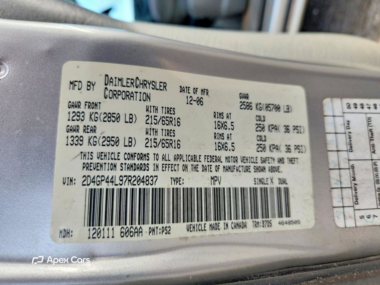 Dodge Caravan 2007