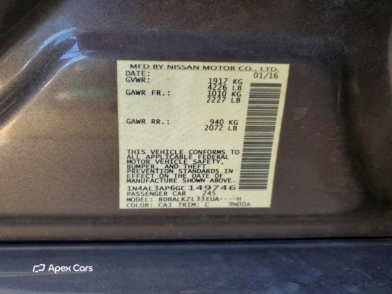 Nissan Altima 2016