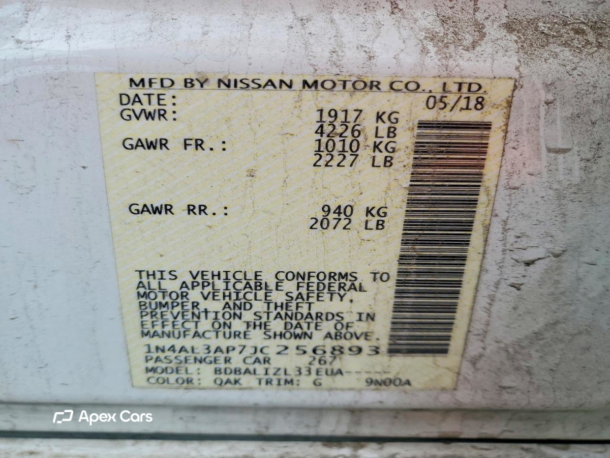 Nissan Altima 2018