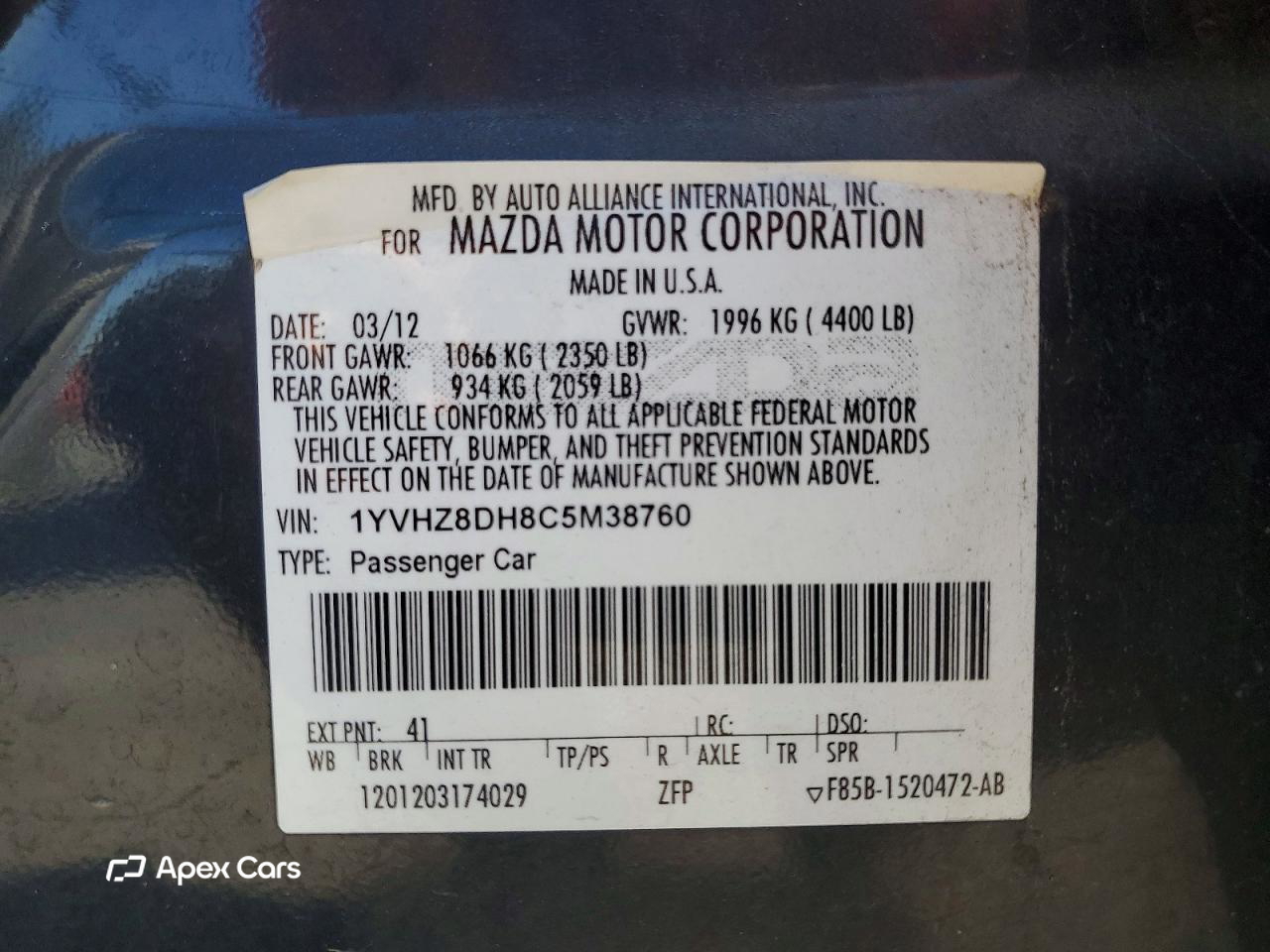 Mazda 6 2012