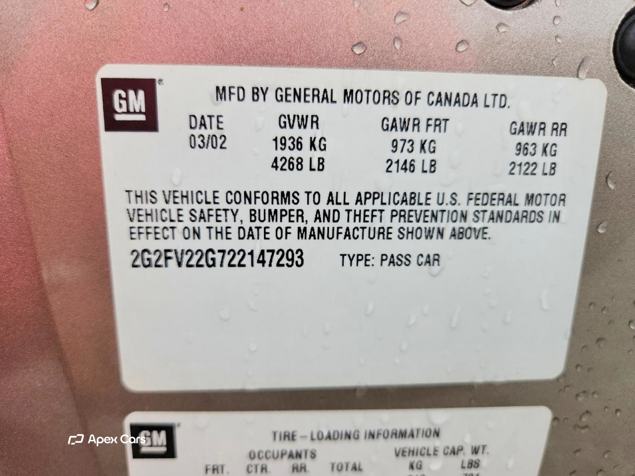 Pontiac Firebird 2002