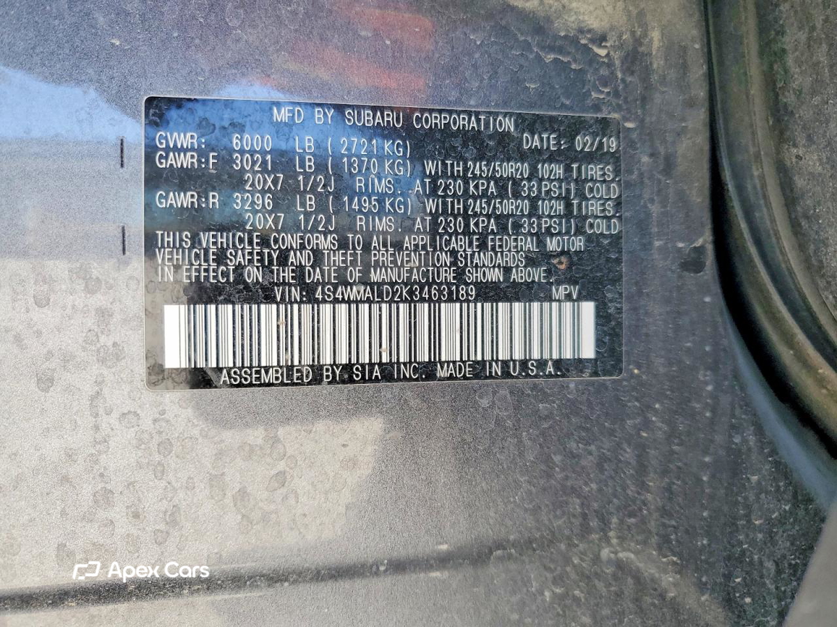 Subaru Ascent 2019