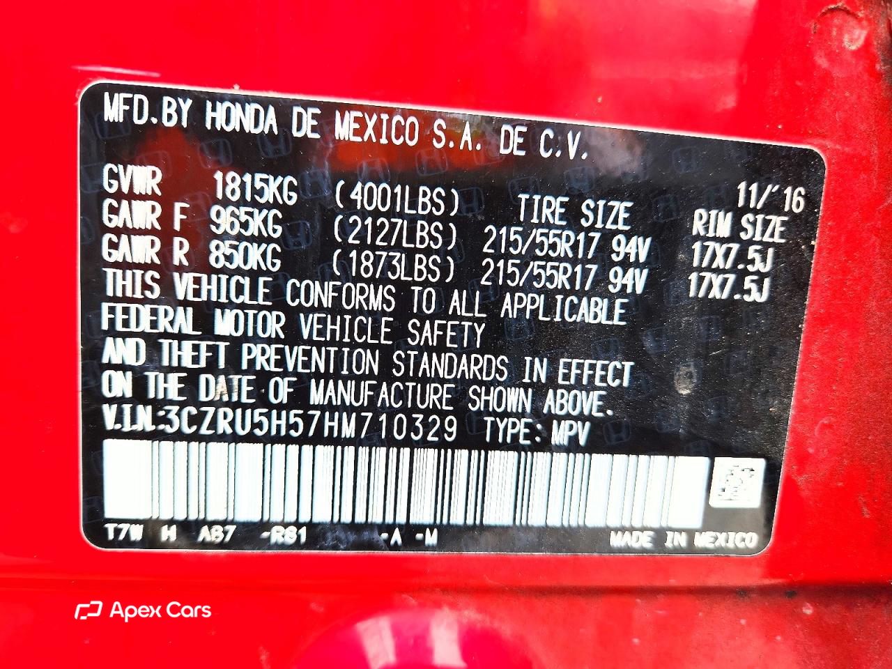 Honda HR-V 2017