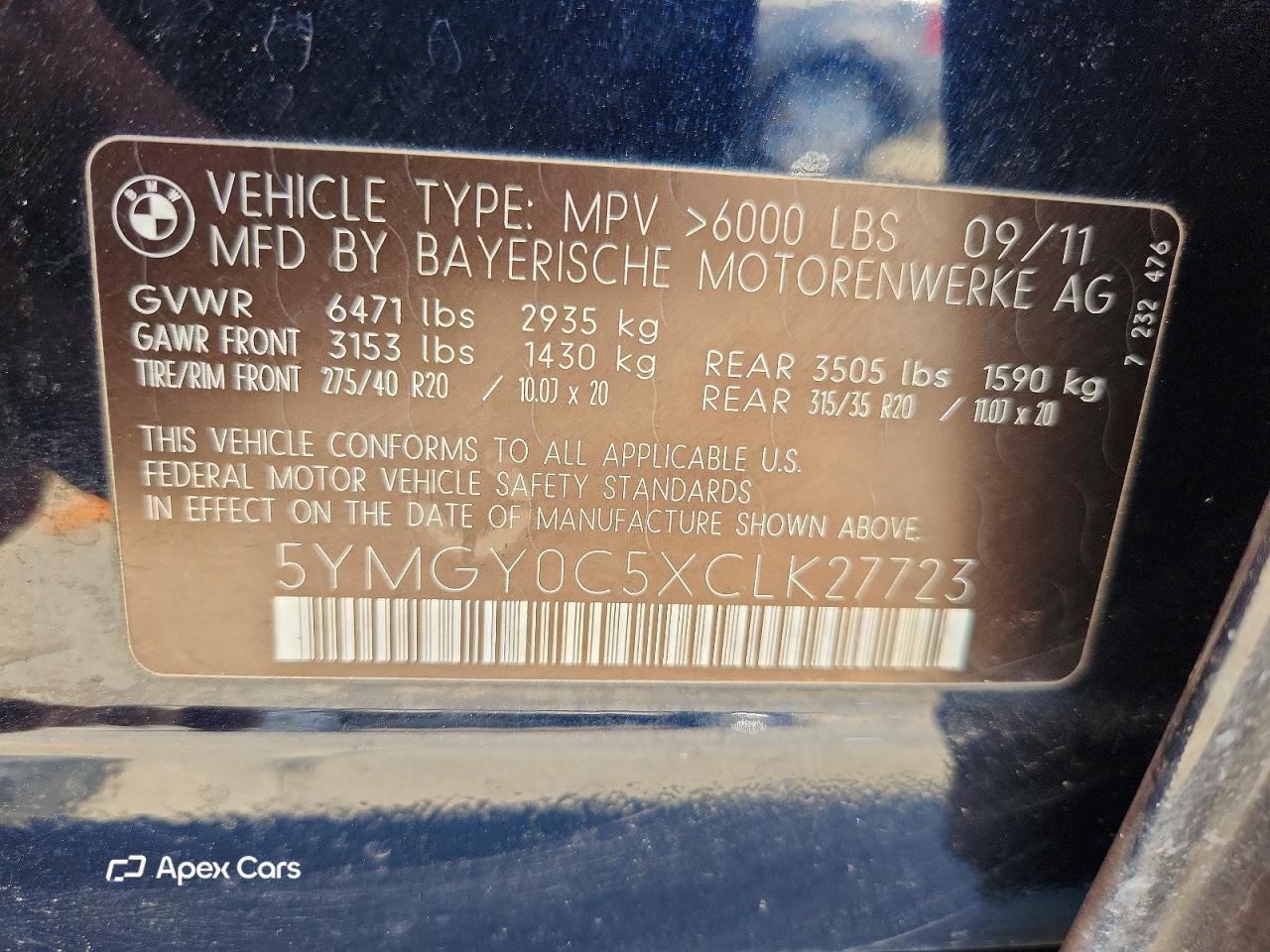 BMW X5 2012