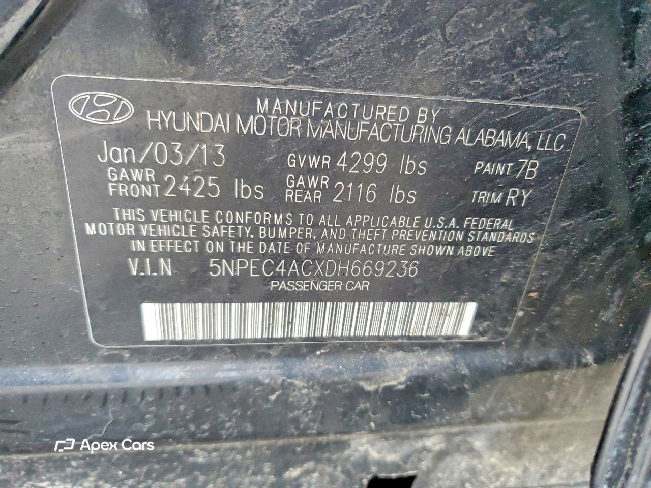 Hyundai Sonata 2013