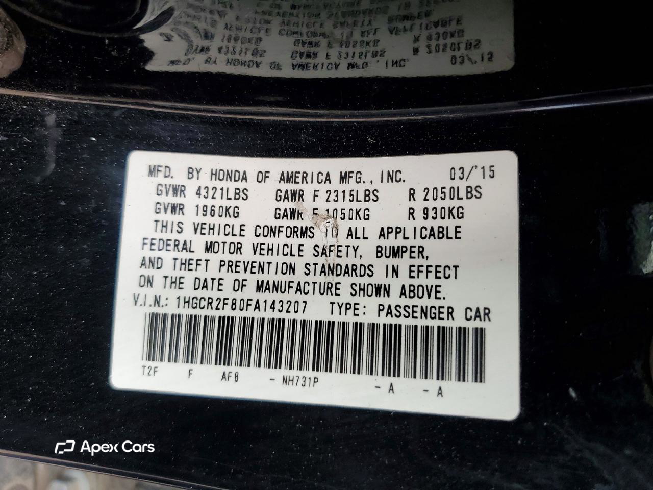 Honda Accord 2015