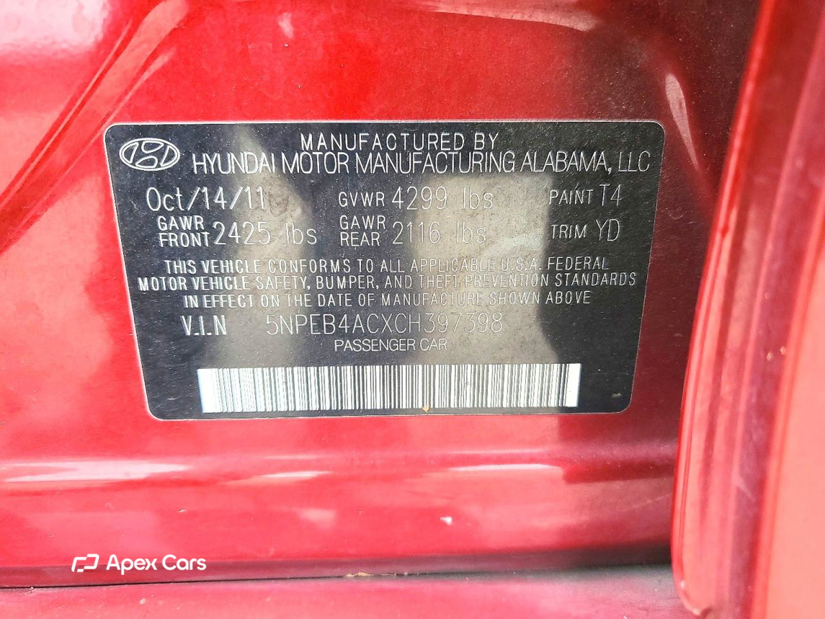 Hyundai Sonata 2012