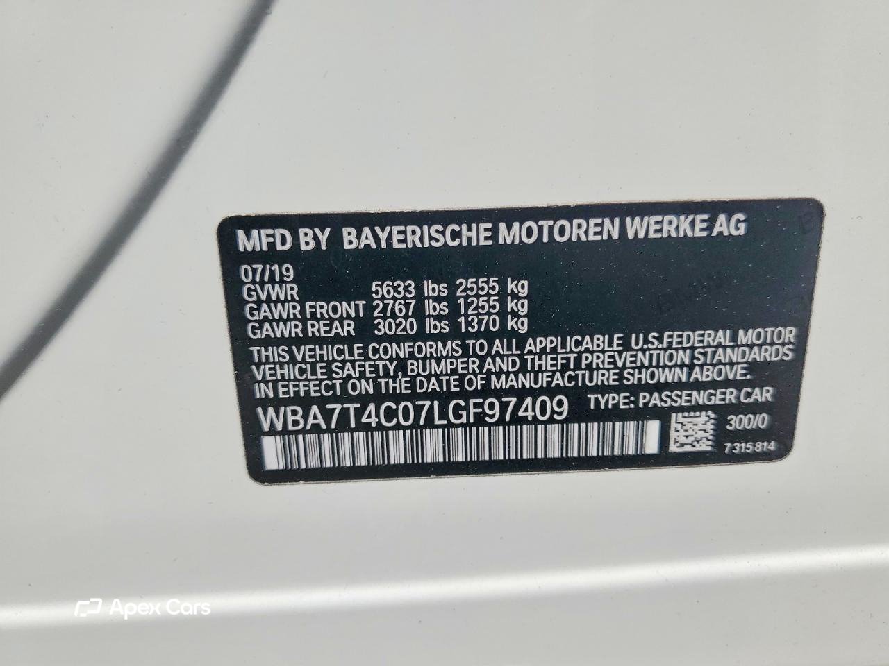 BMW Series 7 2020