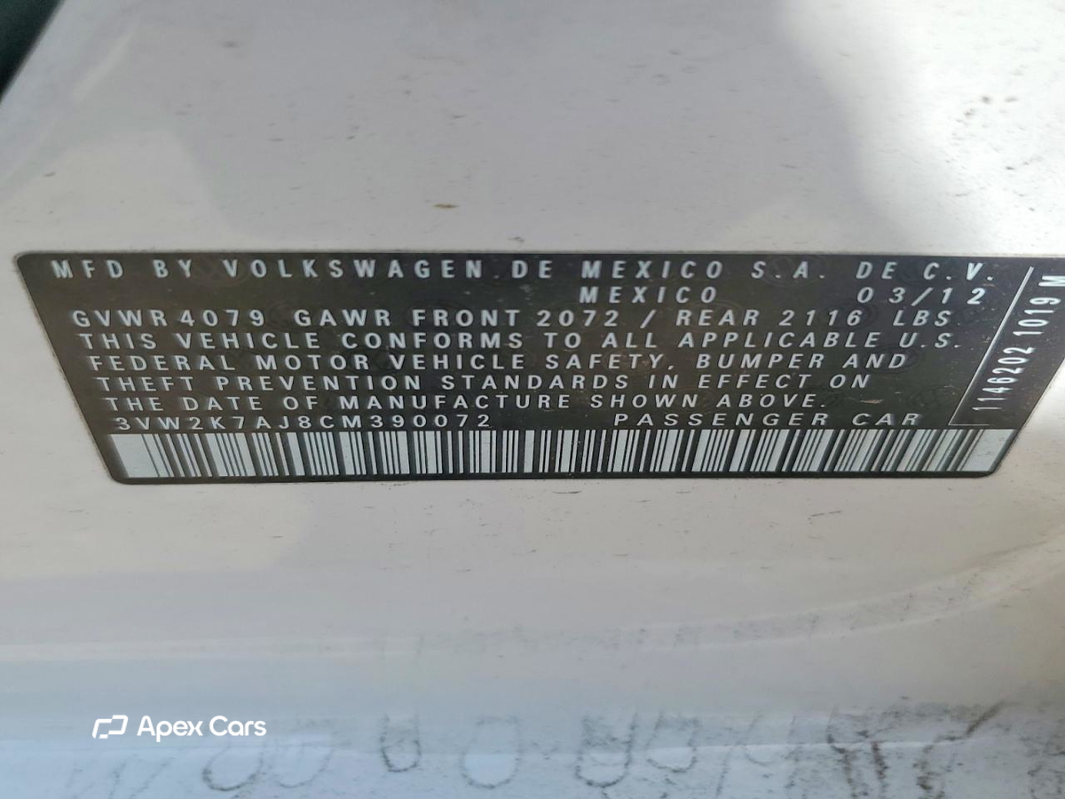 Volkswagen Jetta 2012