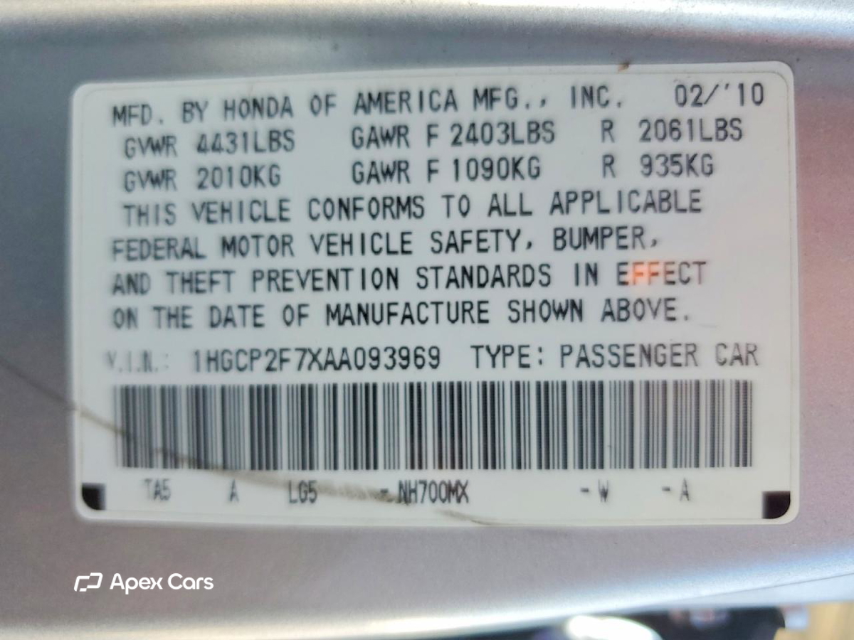 Honda Accord 2010