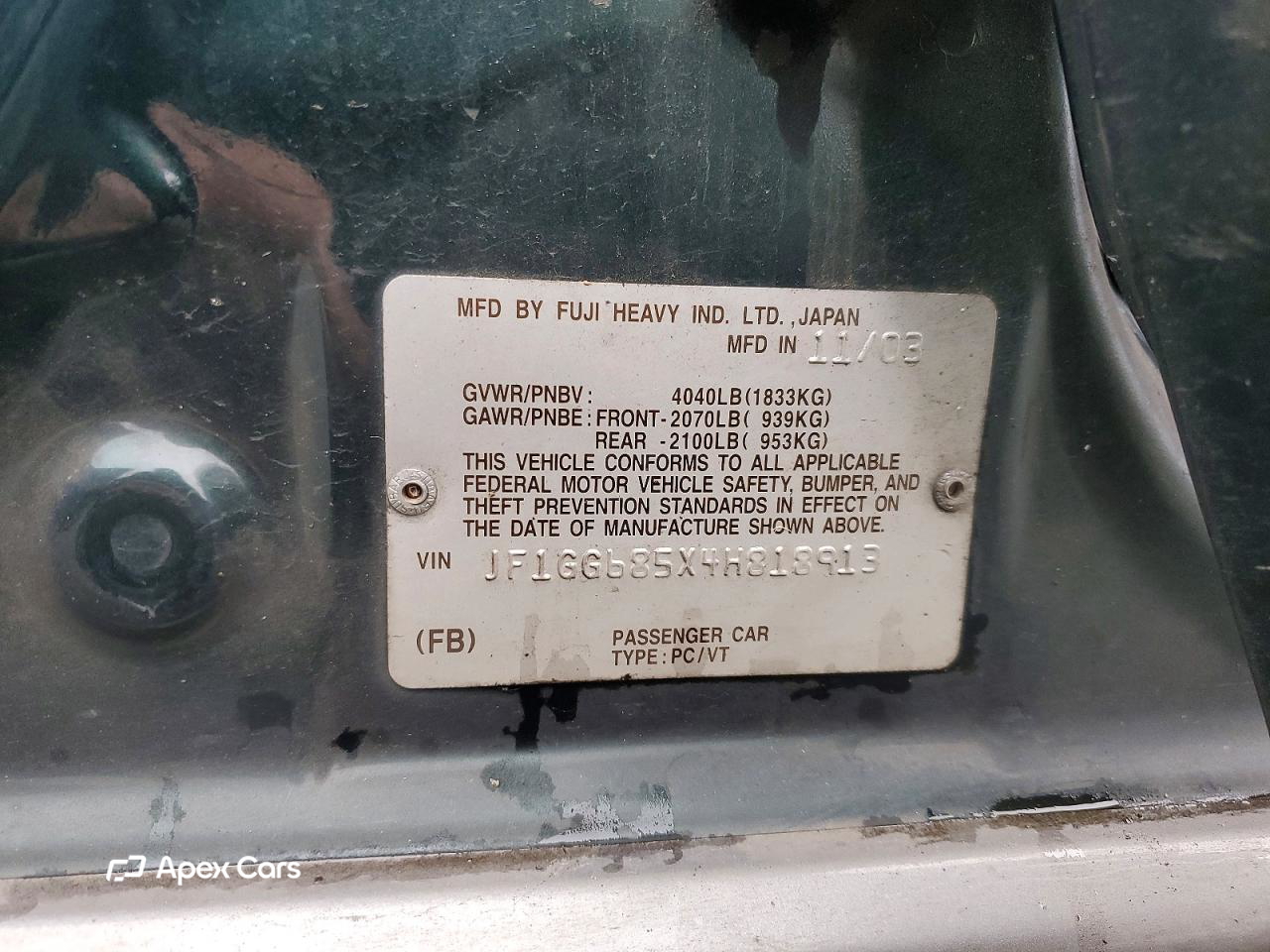 Subaru Impreza 2004