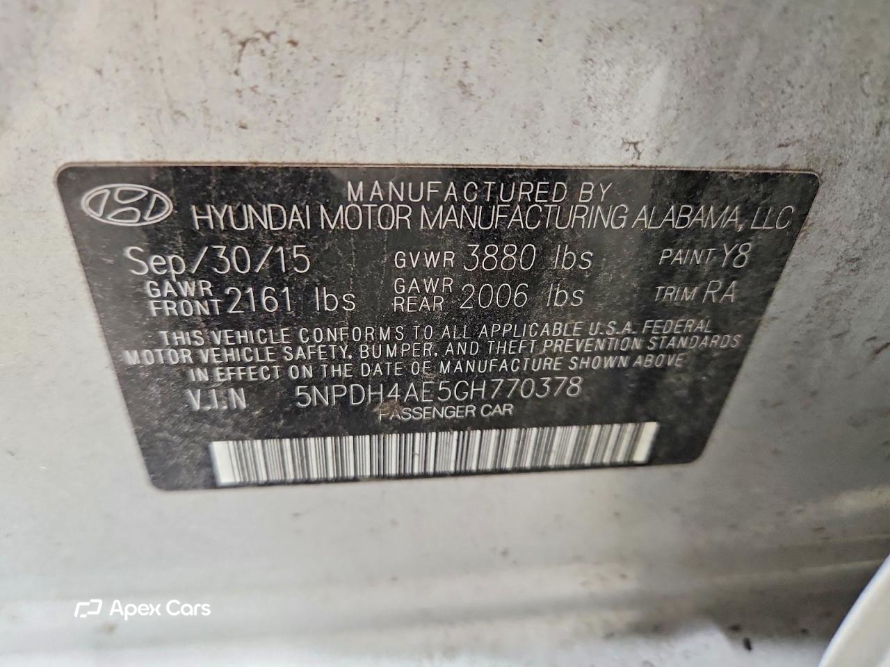 Hyundai Elantra 2016