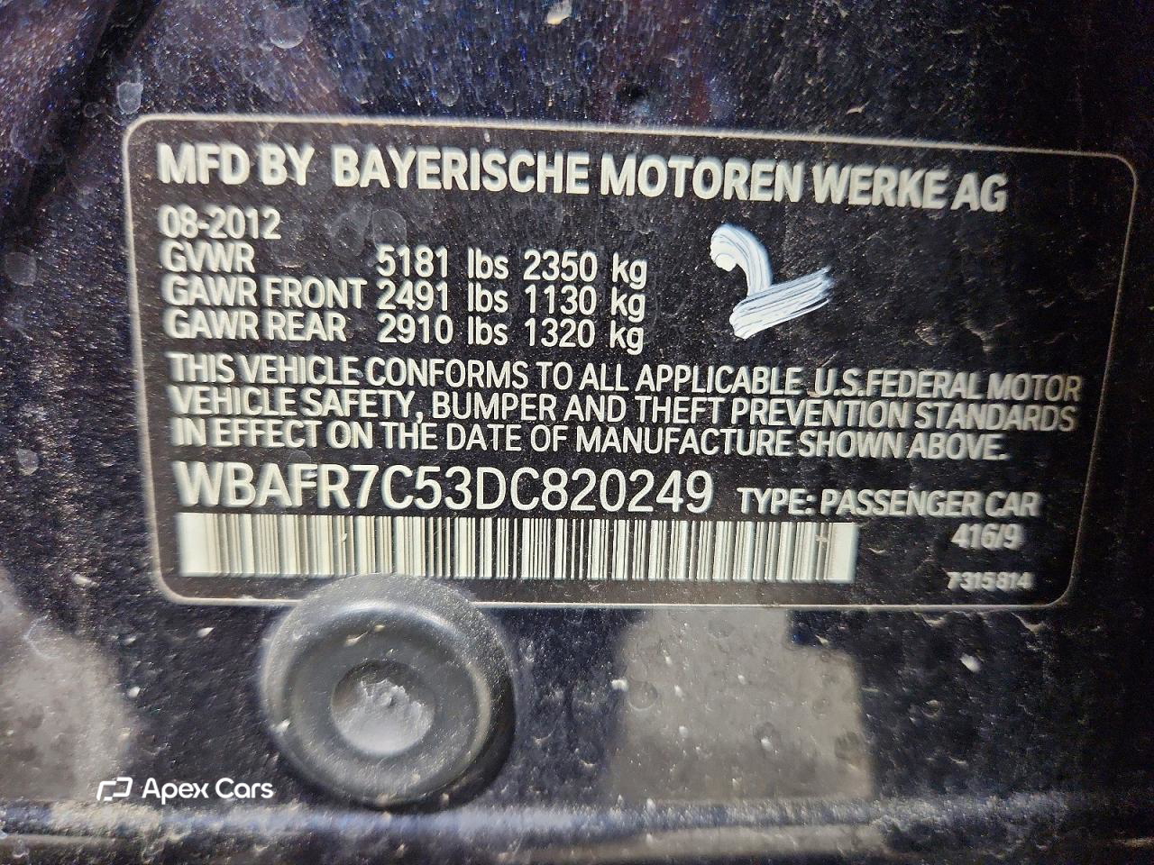 BMW Series 5 2013