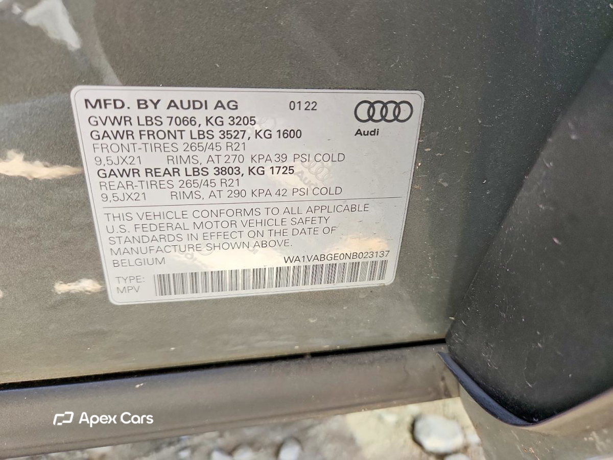 Audi e-tron 2022