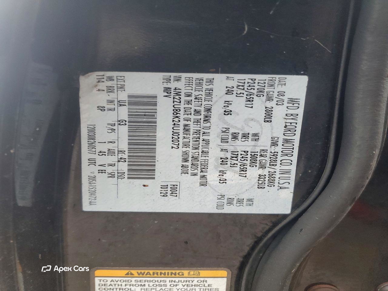 Mercury Mountaineer 2004