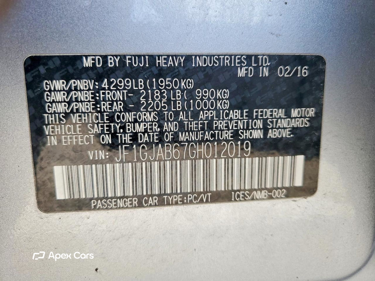 Subaru Impreza 2016