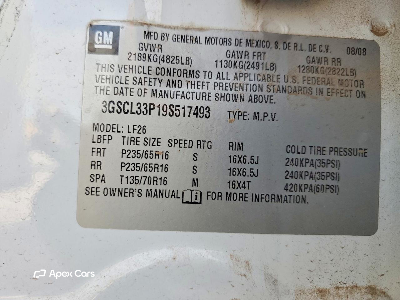 Saturn VUE 2009