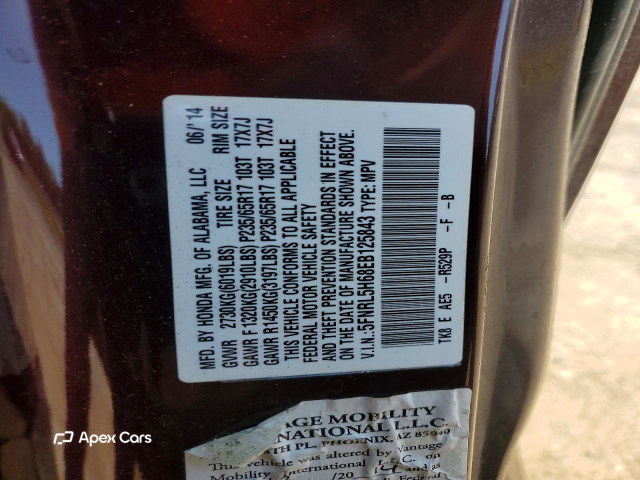 Honda Odyssey 2014