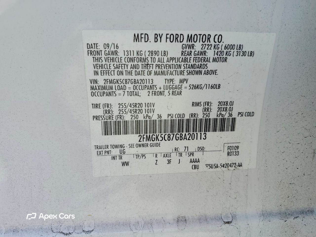 Ford Flex 2016