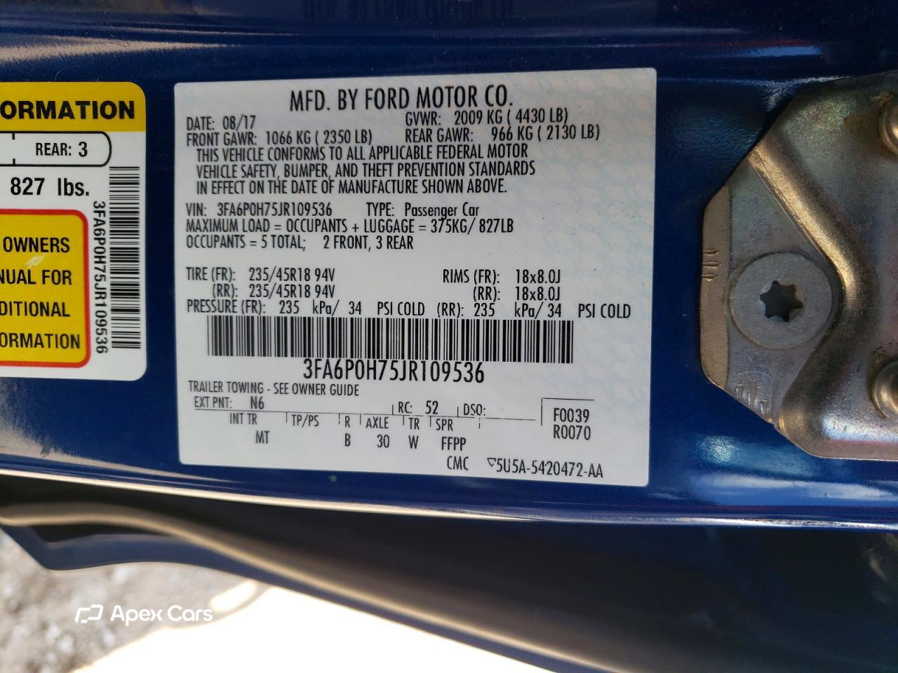 Ford Fusion 2018