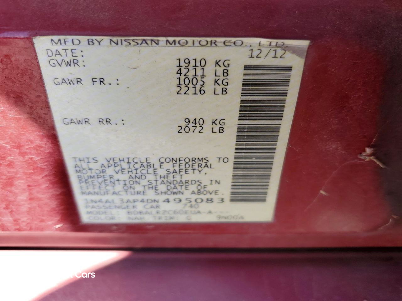 Nissan Altima 2013