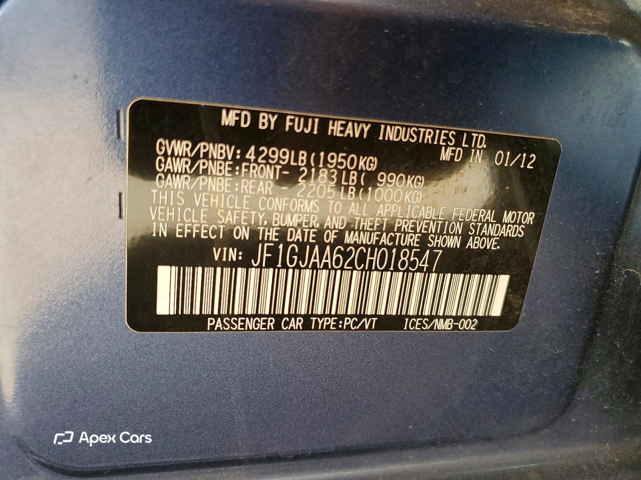 Subaru Impreza 2012