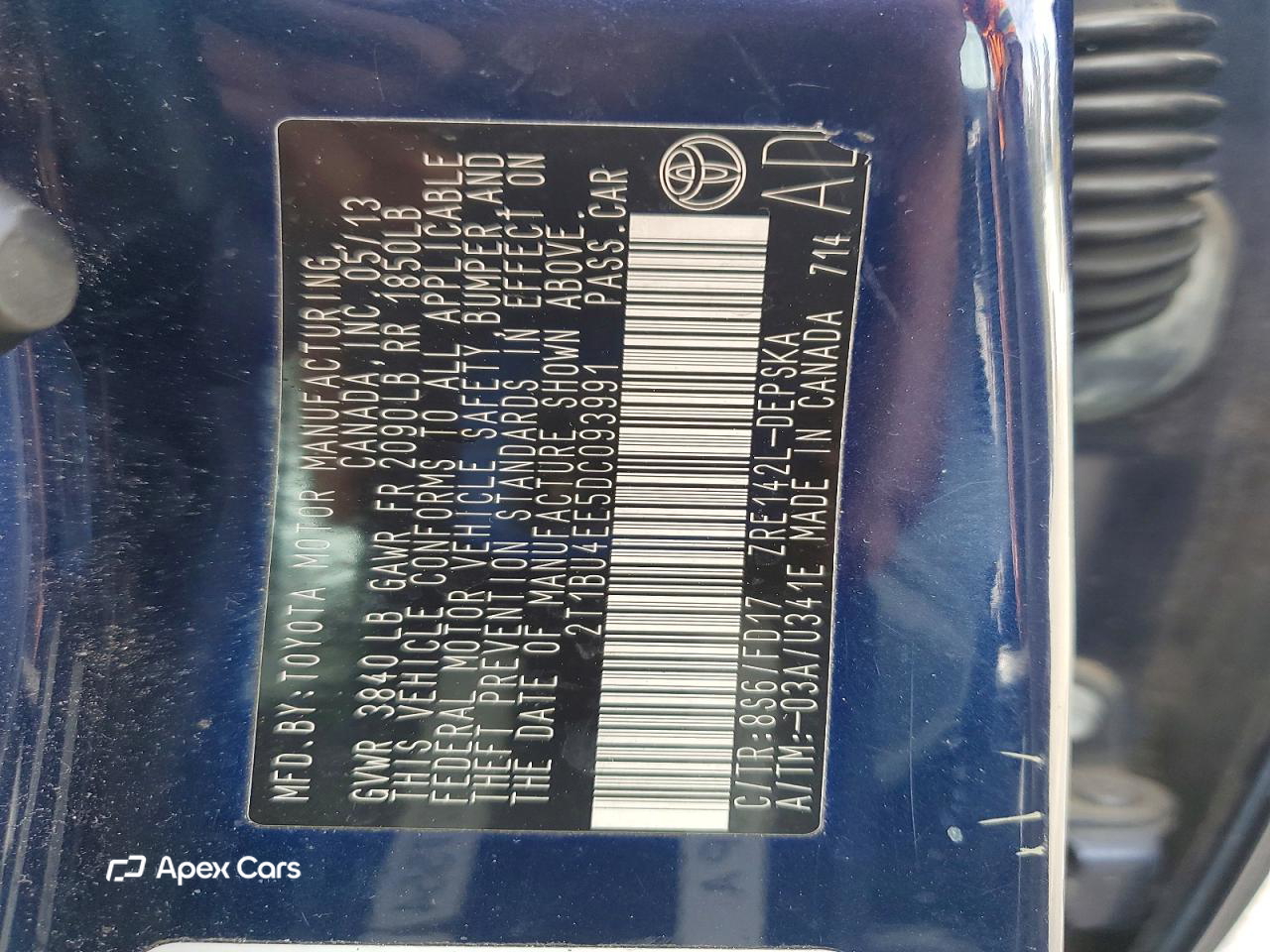 Toyota Corolla 2013