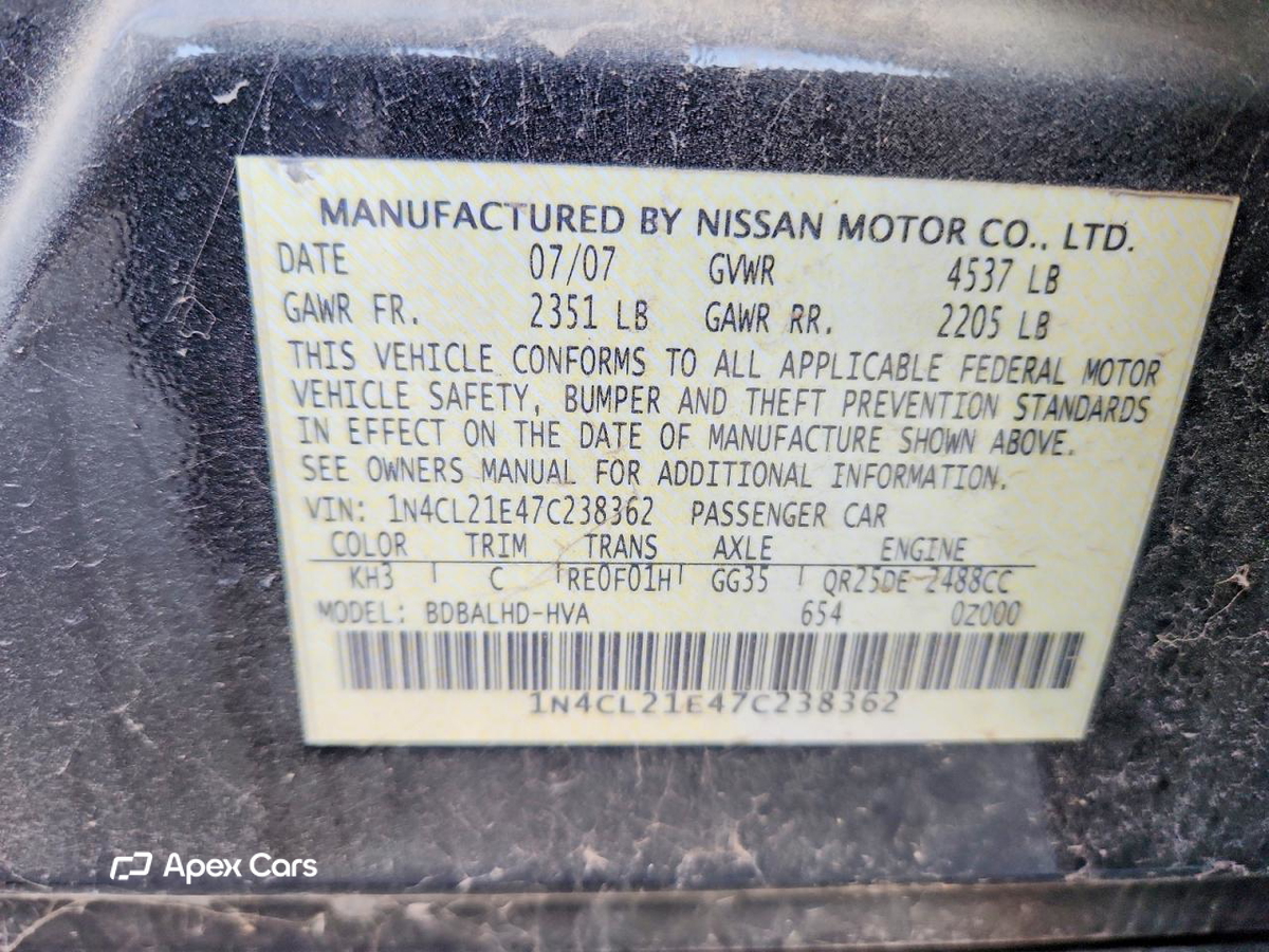 Nissan Altima 2007