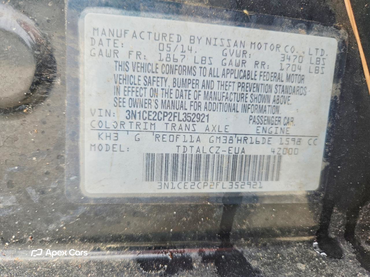 Nissan Versa 2015