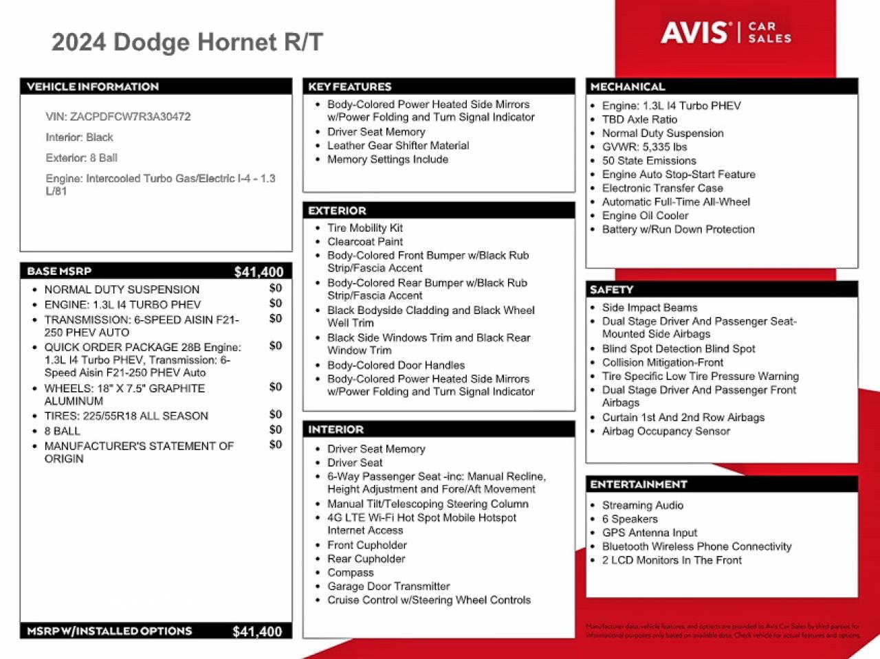 Dodge Hornet 2024