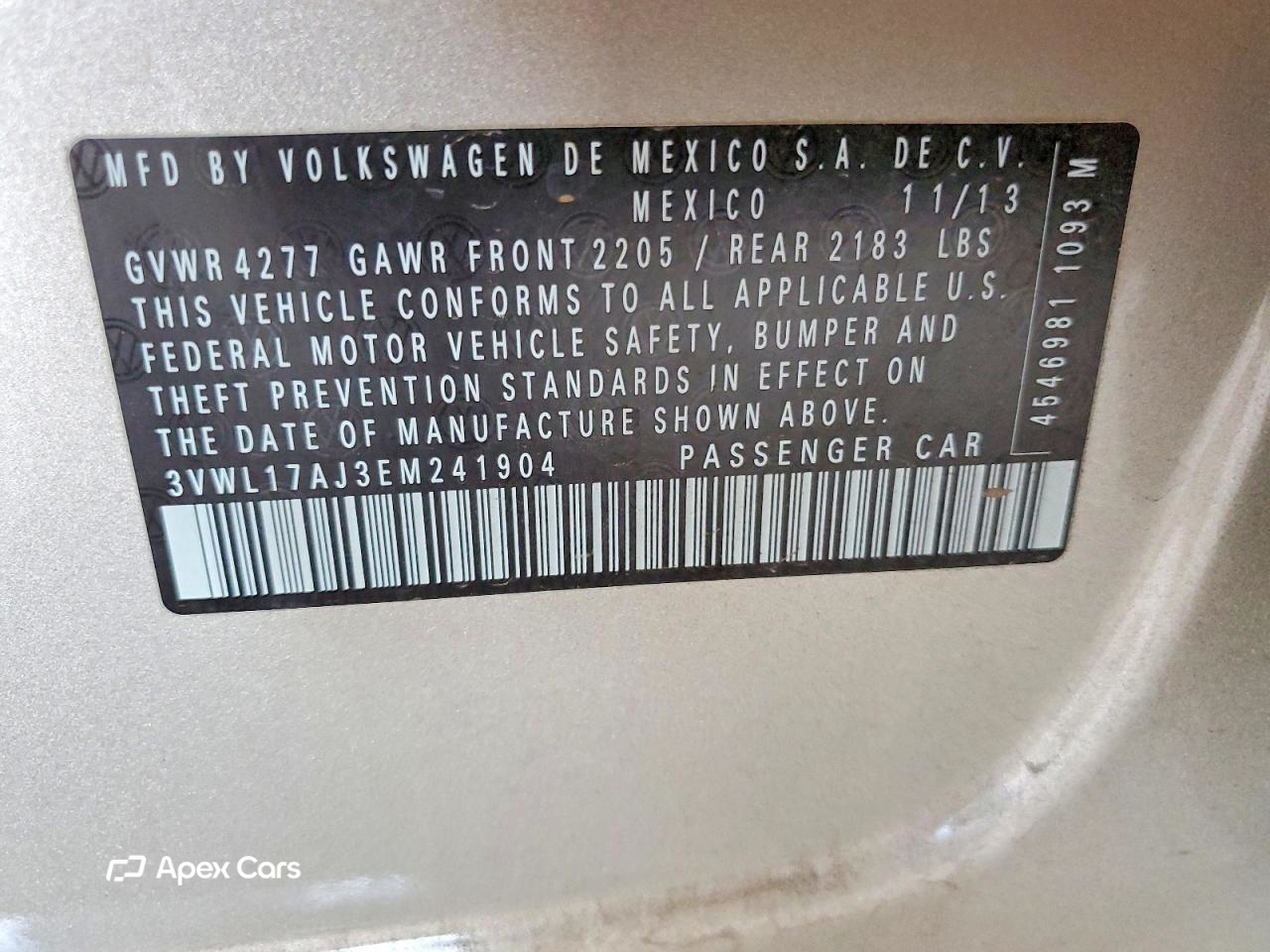 Volkswagen Jetta 2014