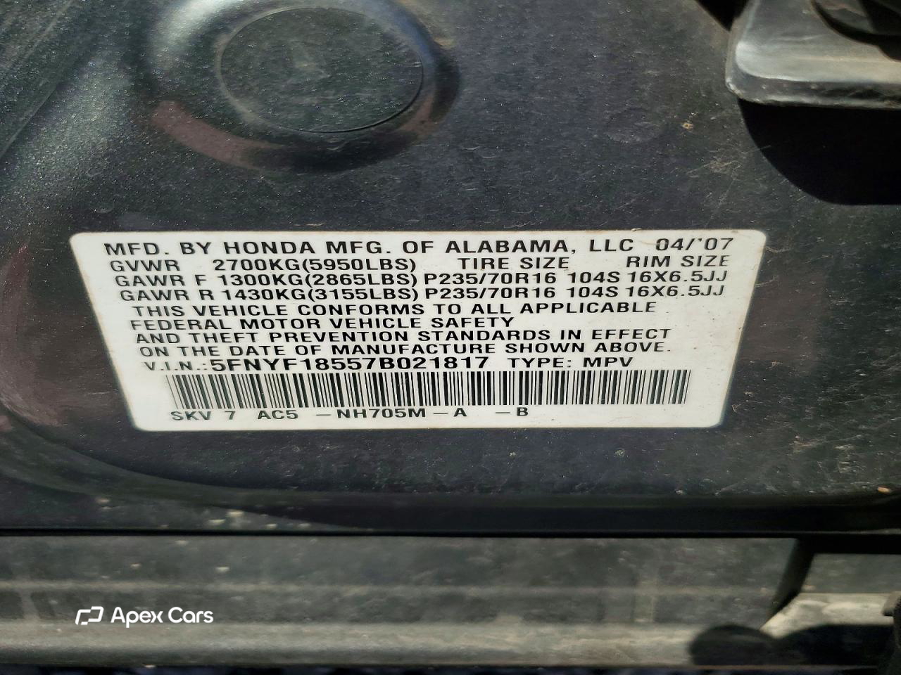 Honda Pilot 2007