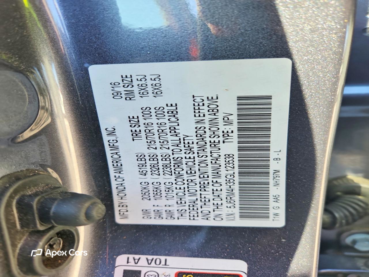 Honda CR-V 2016