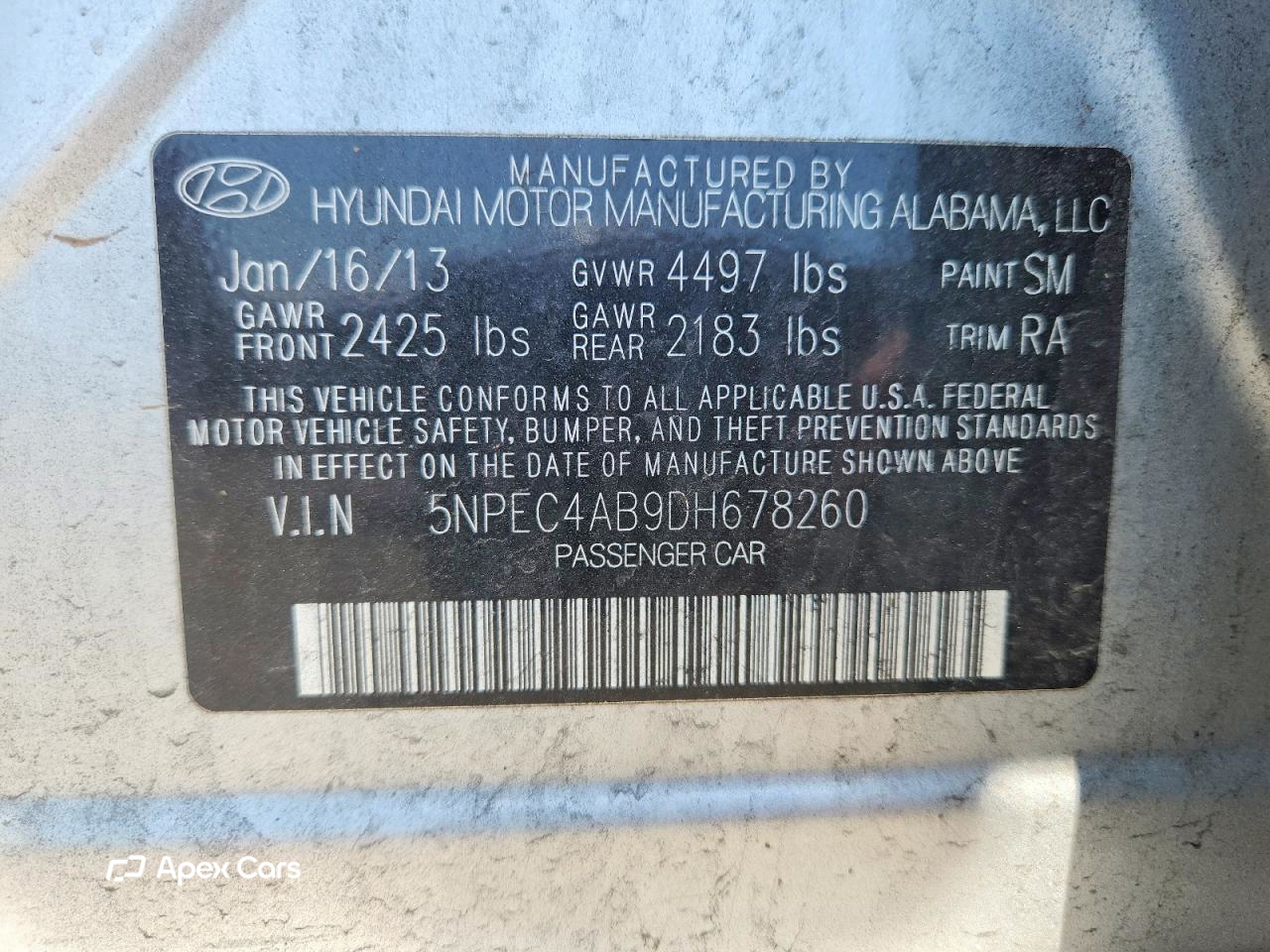 Hyundai Sonata 2013