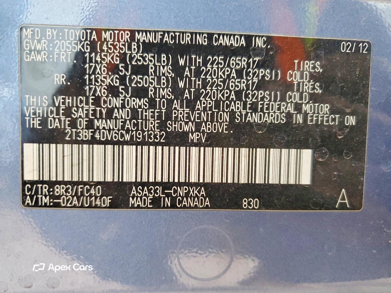 Toyota RAV 4 2012