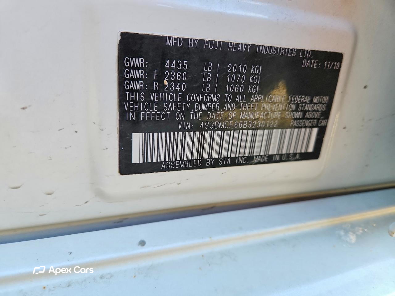 Subaru Legacy 2011