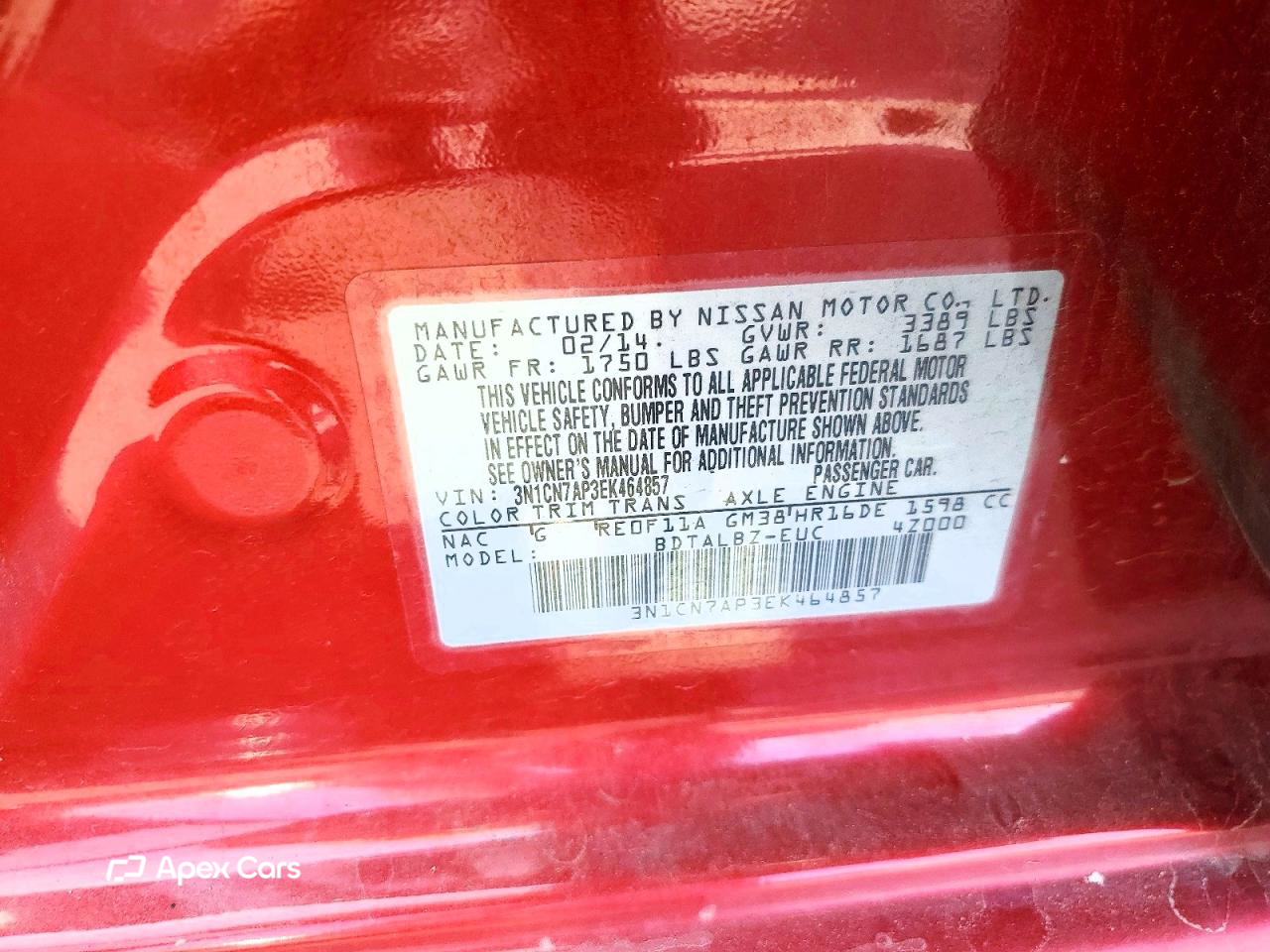 Nissan Versa 2014