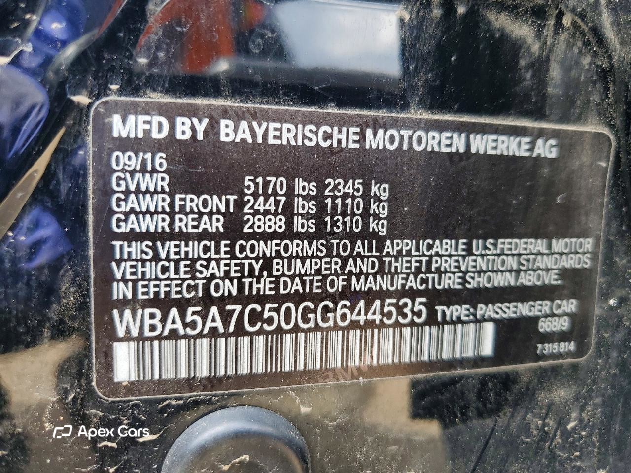 BMW Series 5 2016